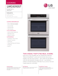 LG LWD3010ST Specification Sheet