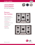 LG LSCG306ST Specification Sheet