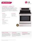 LG LRE3083SB Specification Sheet