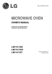 LG LMV1813SW User's Manual