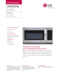 LG LMH2016SB Product manual