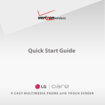 LG VX9700 Quick Start Guide