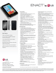 LG VS890 Specification Sheet
