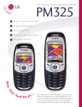 LG PM325 Product manual