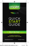 LG LW770 Quick Start Guide