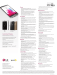 LG LS990 Specification Sheet (Spanish)
