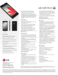 LG LS970 Specification Sheet
