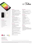 LG LS660P Specification Sheet