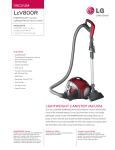 LG LCV800R Specification Sheet