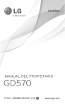 LG GD570 Blue Product Manual (Spanish)