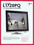 LG FLATRON L1720PQ User's Manual