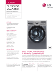 LG DLEX3550W Specification Sheet