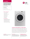 LG DLE2140W Specification Sheet