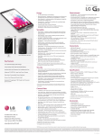 LG D850 Specification Sheet