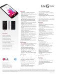 LG D631 Specification Sheet