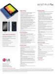 LG D520 Specification Sheet (Spanish)