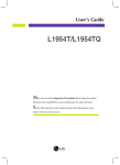 LG L1954T User's Manual