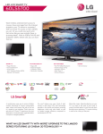 LG 60LS5700 Specification Sheet