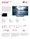 LG 60LM7200 Specification Sheet