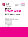 LG 42CS560-ZD User's Manual