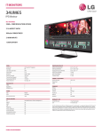 LG 34UM65-P Specification Sheet