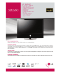 LG 32 60-UA Specification Sheet