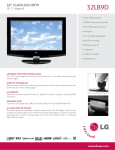LG 32LB9D Specification Sheet