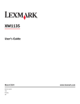 Lexmark All in One Printer 279 User's Manual