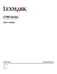 Lexmark C790 User's Manual
