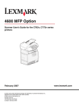 Lexmark C77x User's Manual