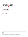 Lexmark 47B1002 User's Manual