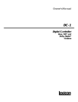 Lexicon DC-1 User's Manual