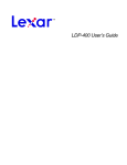 Lexar Media Lexar LDP-400 User's Manual