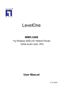 LevelOne WBR-3460 User's Manual