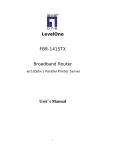 LevelOne NetCon FBR-1415TX User's Manual