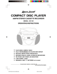 Lenoxx CD-104 User's Manual