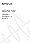 Lenovo Y560 User's Manual