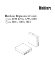 Lenovo THINKCENTRE 8010 User's Manual