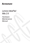 Lenovo Laptop MIIX 2 8 User's Manual