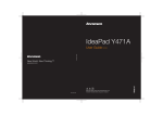 Lenovo IDEAPAD Y471A User's Manual