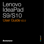 Lenovo IDEAPAD S9 User's Manual
