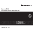 Lenovo E200 User's Manual