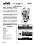 Lennox International Inc. G61MP User's Manual