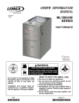 Lennox International Inc. ML180UHE User's Manual