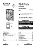 Lennox International Inc. EL280DF User's Manual