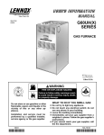 Lennox International Inc. G60UH(X) Series User's Manual