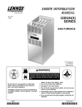 Lennox International Inc. G50UH(X) SERIES User's Manual