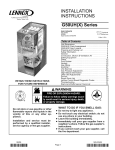 Lennox International Inc. G50UH-24A-045 User's Manual