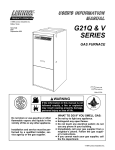 Lennox International Inc. G21 User's Manual