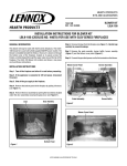Lennox Hearth LBLK-100 User's Manual